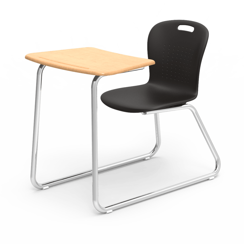 Virco SGSLEDNBRM Sage Series Sled Base Chair Desk, no Bookrack - 18" Seat Height (Virco SGSLEDNBRM) - SchoolOutlet