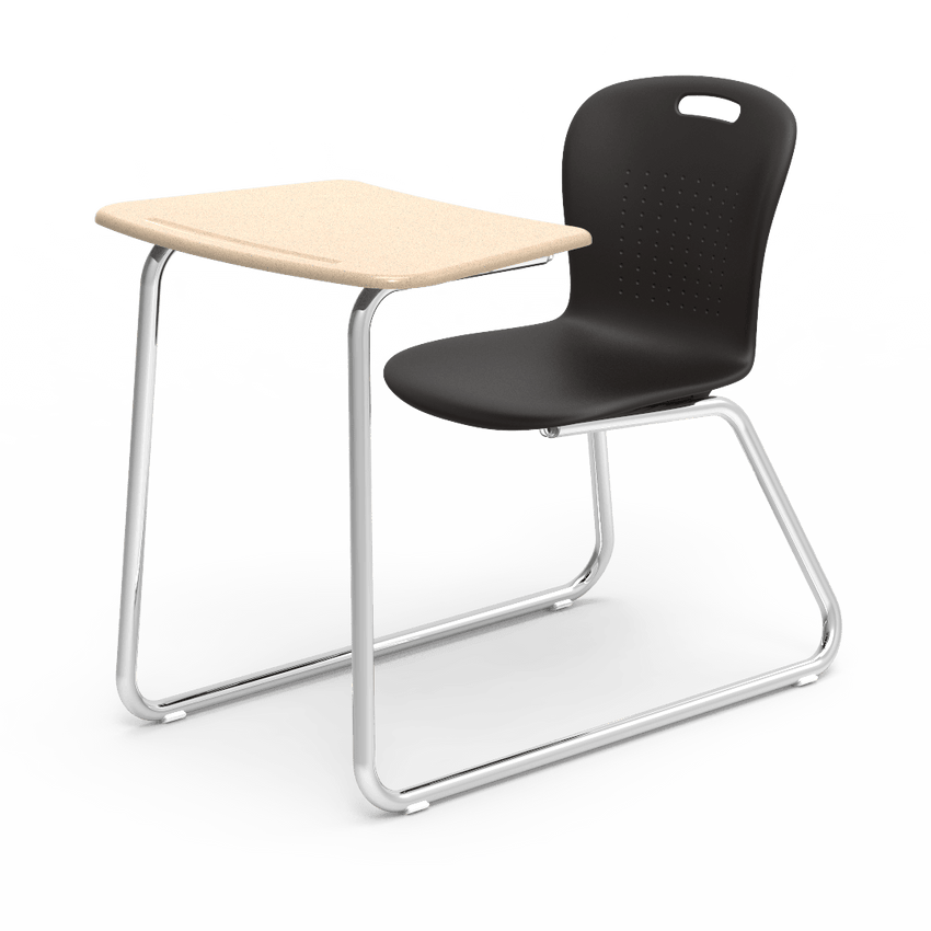 Virco SGSLEDNBRM Sage Series Sled Base Chair Desk, no Bookrack - 18" Seat Height (Virco SGSLEDNBRM) - SchoolOutlet