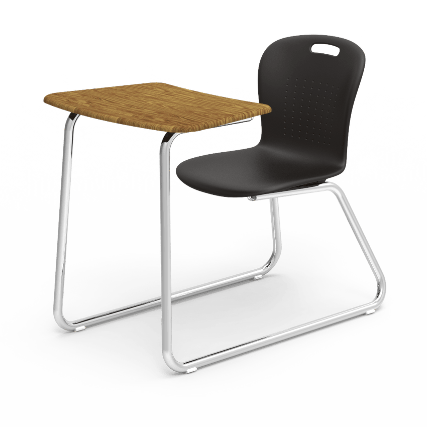 Virco SGSLEDNBRM Sage Series Sled Base Chair Desk, no Bookrack - 18" Seat Height (Virco SGSLEDNBRM) - SchoolOutlet