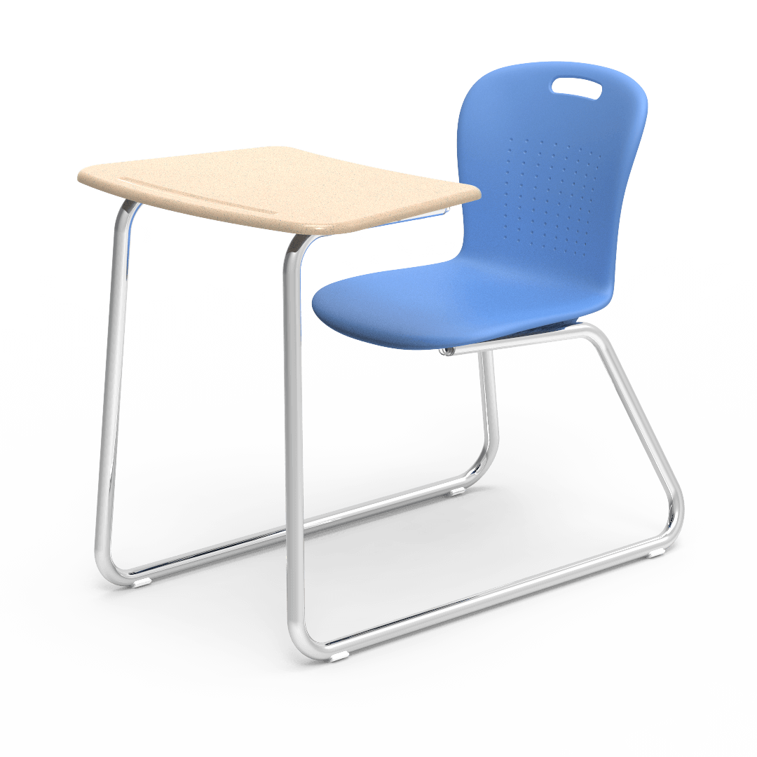 Virco SGSLEDNBRM Sage Series Sled Base Chair Desk, no Bookrack - 18" Seat Height (Virco SGSLEDNBRM) - SchoolOutlet
