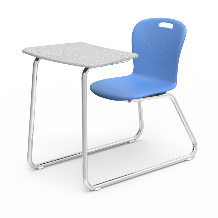 Virco SGSLEDNBRM Sage Series Sled Base Chair Desk, no Bookrack - 18" Seat Height (Virco SGSLEDNBRM) - SchoolOutlet