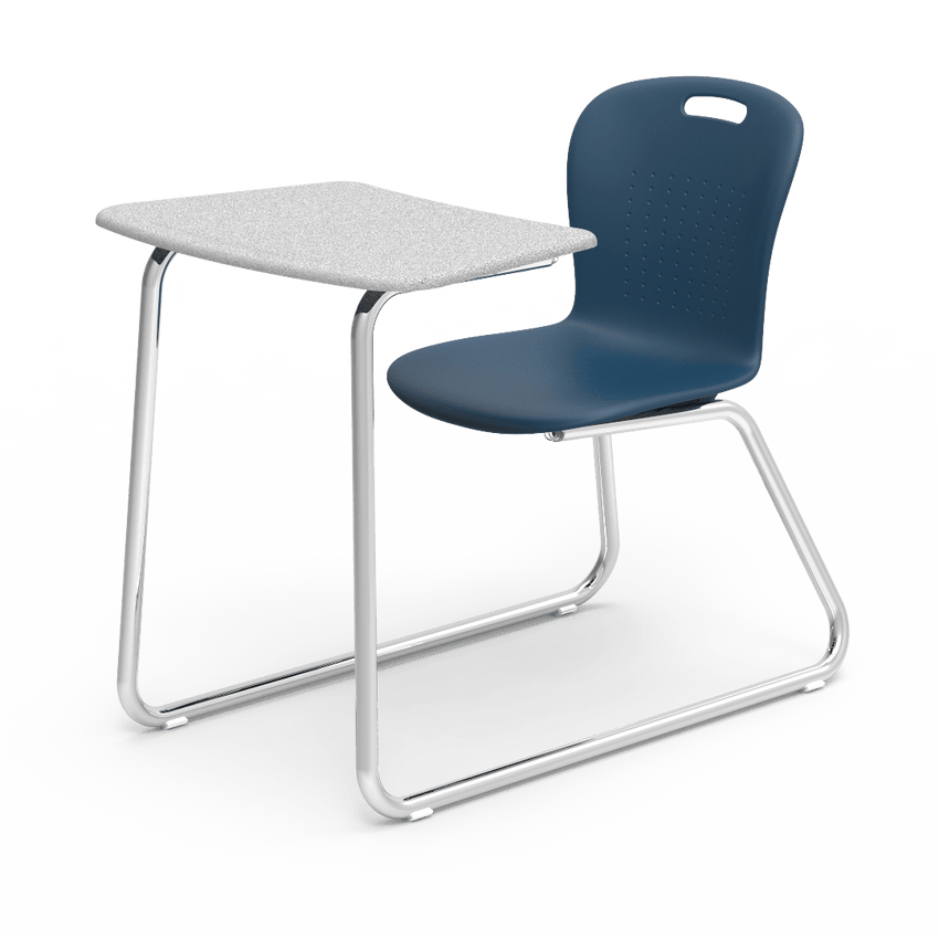 Virco SGSLEDNBRM Sage Series Sled Base Chair Desk, no Bookrack - 18" Seat Height (Virco SGSLEDNBRM) - SchoolOutlet