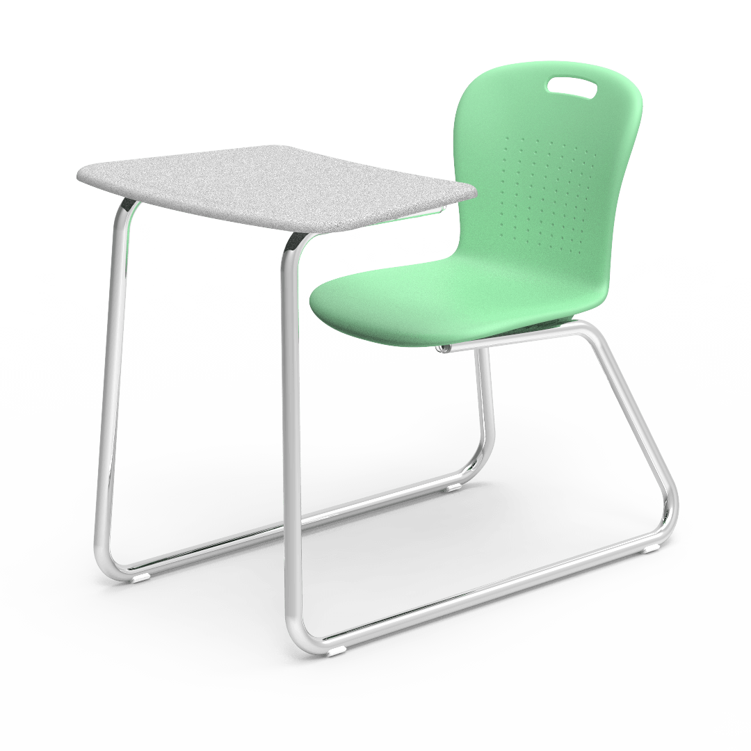 Virco SGSLEDNBRM Sage Series Sled Base Chair Desk, no Bookrack - 18" Seat Height (Virco SGSLEDNBRM) - SchoolOutlet