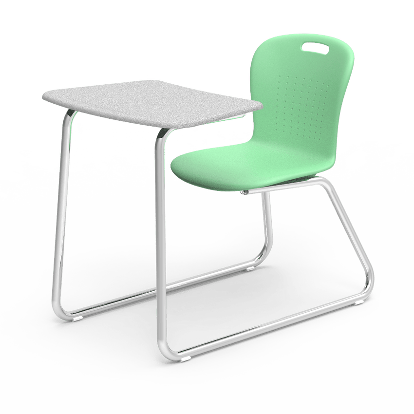 Virco SGSLEDNBRM Sage Series Sled Base Chair Desk, no Bookrack - 18" Seat Height (Virco SGSLEDNBRM) - SchoolOutlet