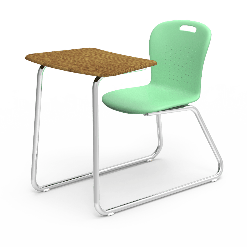 Virco SGSLEDNBRM Sage Series Sled Base Chair Desk, no Bookrack - 18" Seat Height (Virco SGSLEDNBRM) - SchoolOutlet