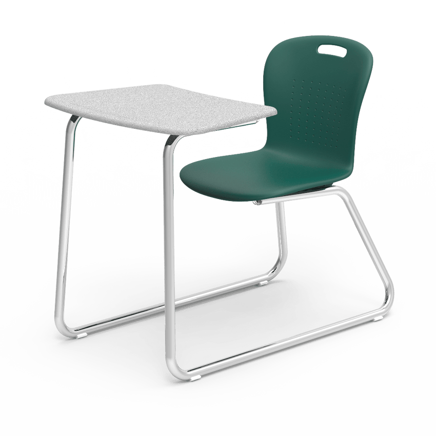 Virco SGSLEDNBRM Sage Series Sled Base Chair Desk, no Bookrack - 18" Seat Height (Virco SGSLEDNBRM) - SchoolOutlet