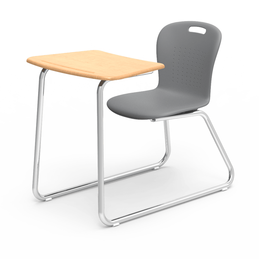 Virco SGSLEDNBRM Sage Series Sled Base Chair Desk, no Bookrack - 18" Seat Height (Virco SGSLEDNBRM) - SchoolOutlet