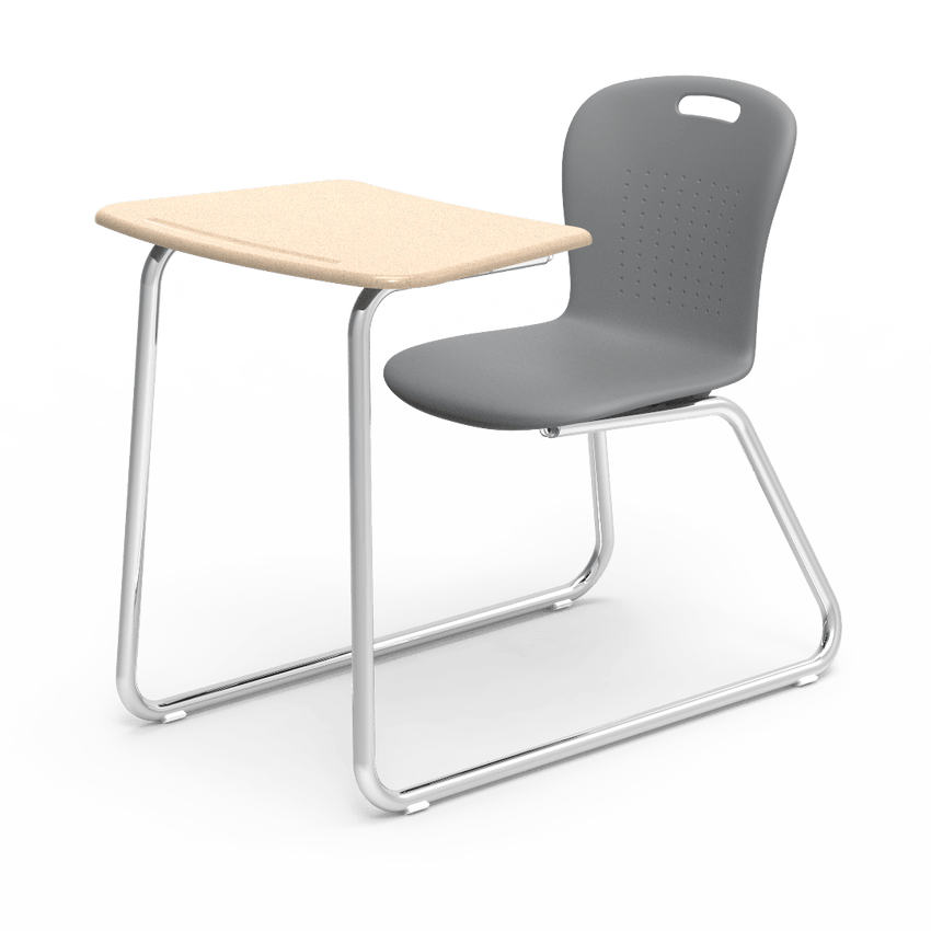Virco SGSLEDNBRM Sage Series Sled Base Chair Desk, no Bookrack - 18" Seat Height (Virco SGSLEDNBRM) - SchoolOutlet