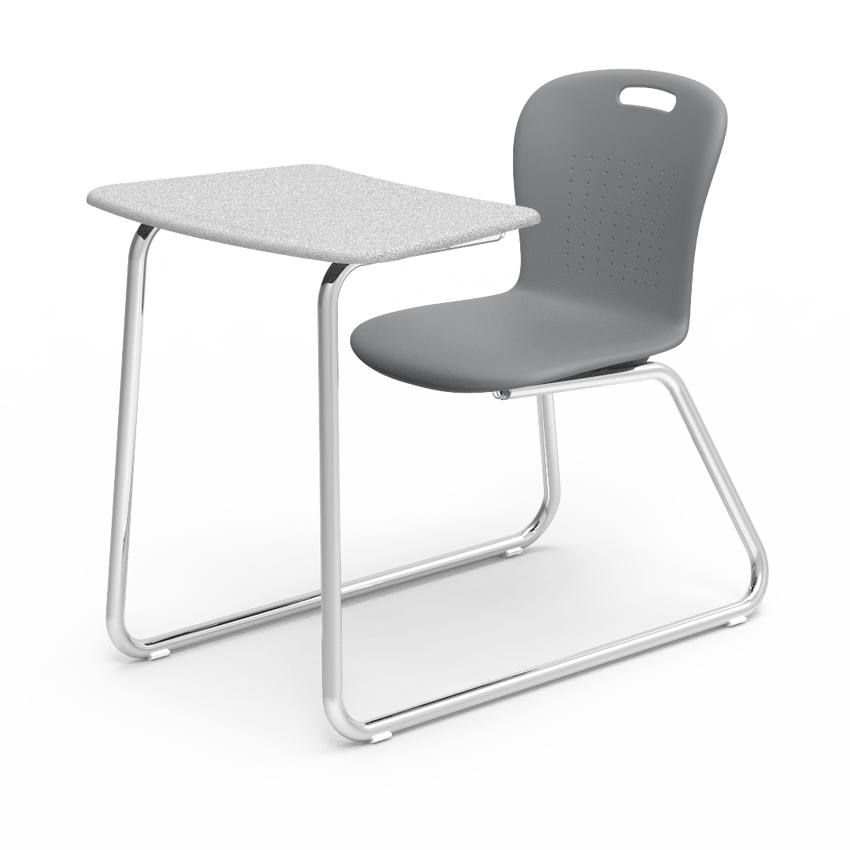 Virco SGSLEDNBRM Sage Series Sled Base Chair Desk, no Bookrack - 18" Seat Height (Virco SGSLEDNBRM) - SchoolOutlet
