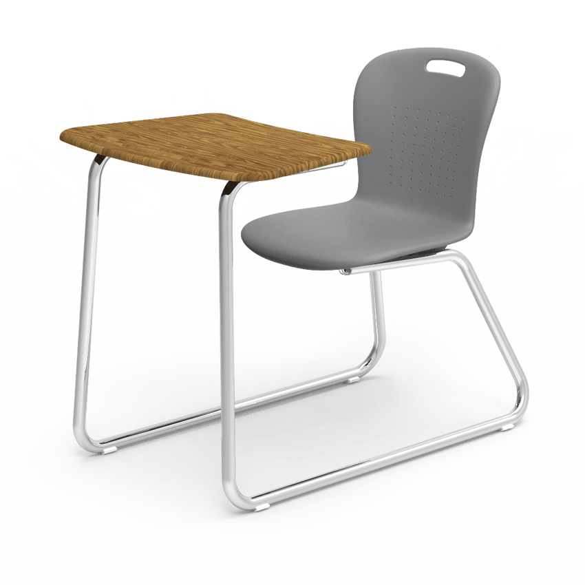 Virco SGSLEDNBRM Sage Series Sled Base Chair Desk, no Bookrack - 18" Seat Height (Virco SGSLEDNBRM) - SchoolOutlet