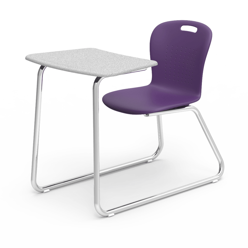 Virco SGSLEDNBRM Sage Series Sled Base Chair Desk, no Bookrack - 18" Seat Height (Virco SGSLEDNBRM) - SchoolOutlet
