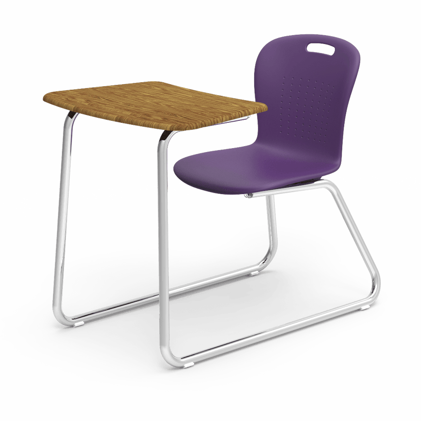 Virco SGSLEDNBRM Sage Series Sled Base Chair Desk, no Bookrack - 18" Seat Height (Virco SGSLEDNBRM) - SchoolOutlet