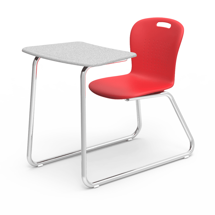 Virco SGSLEDNBRM Sage Series Sled Base Chair Desk, no Bookrack - 18" Seat Height (Virco SGSLEDNBRM) - SchoolOutlet