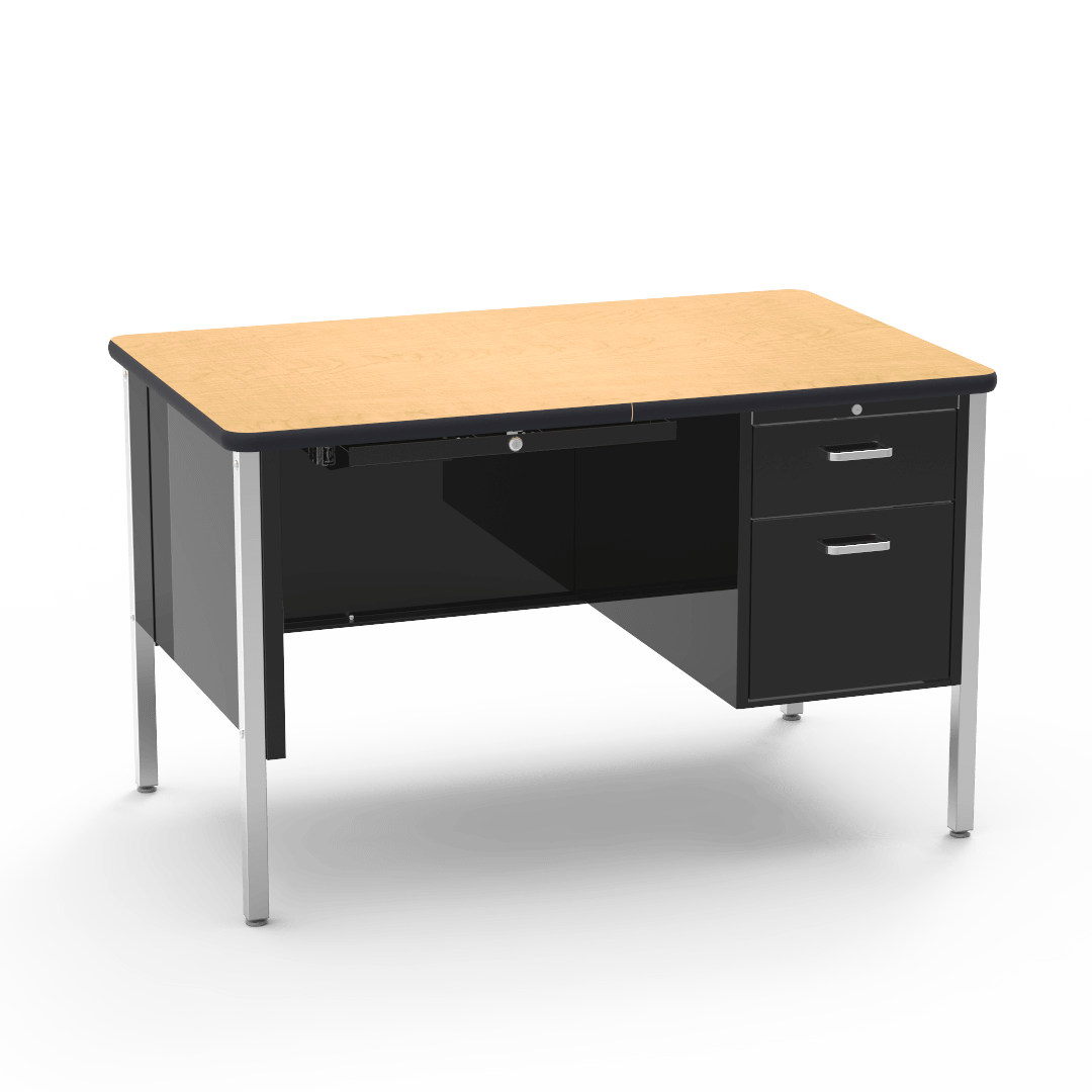 Virco 543 Teachers Desk with Drawers, High Quality 30 x 48 Laminate Top, Commercial Grade for School Classrooms - SchoolOutlet