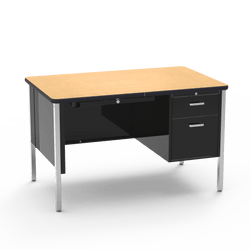 Virco 543 Teachers Desk with Drawers, High Quality 30 x 48 Laminate Top, Commercial Grade for School Classrooms