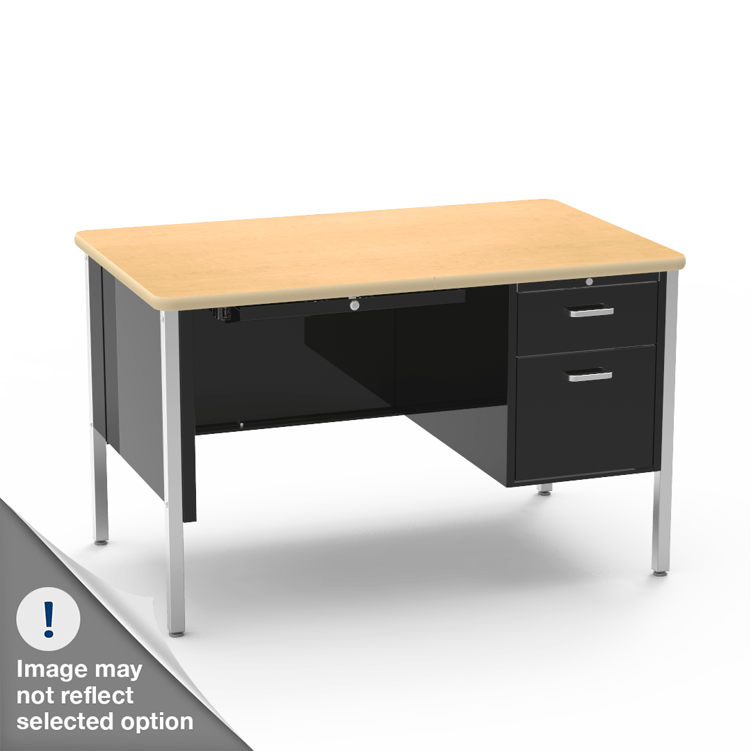 Virco 543 Teachers Desk with Drawers, High Quality 30 x 48 Laminate Top, Commercial Grade for School Classrooms - SchoolOutlet