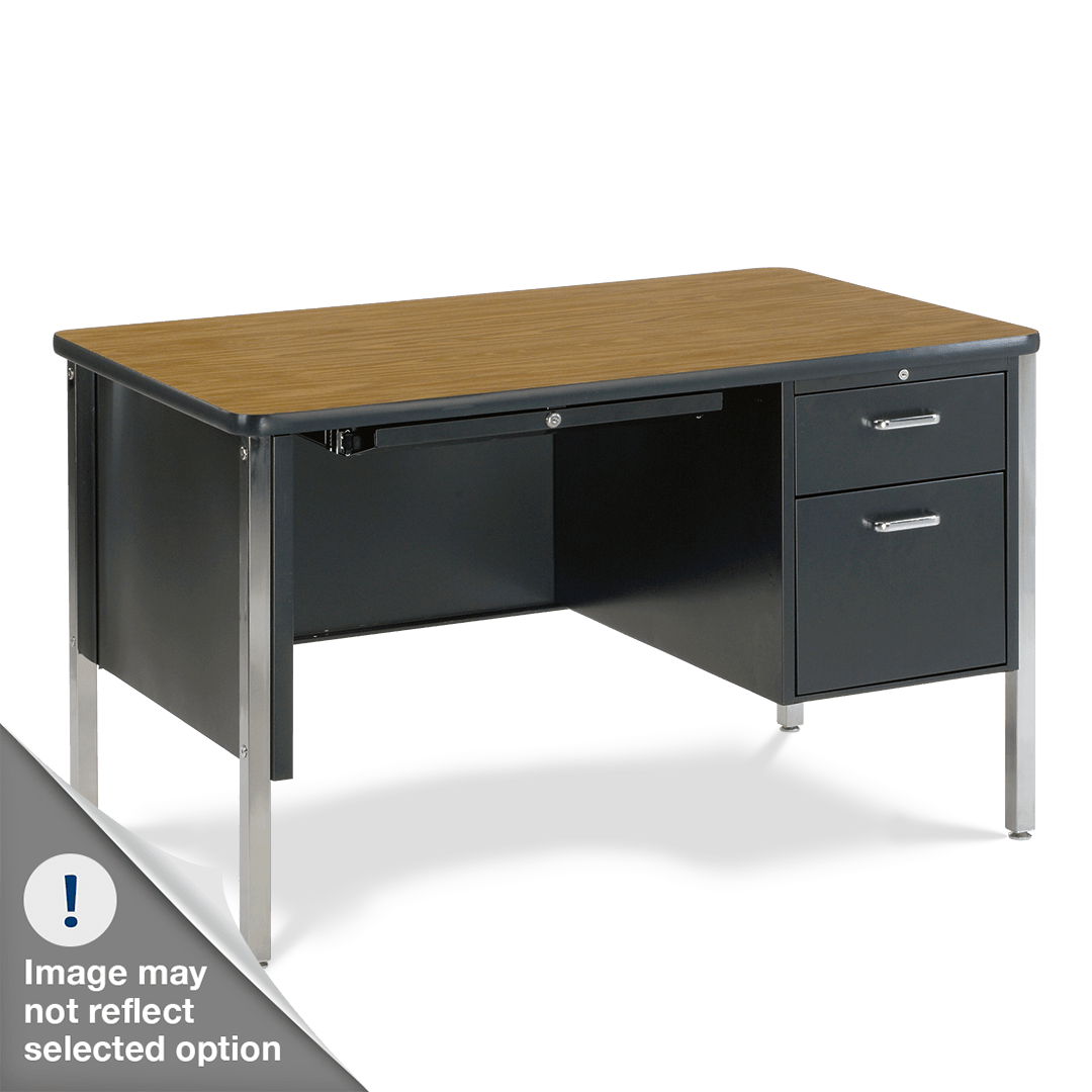 Virco 543 Teachers Desk with Drawers, High Quality 30 x 48 Laminate Top, Commercial Grade for School Classrooms - SchoolOutlet