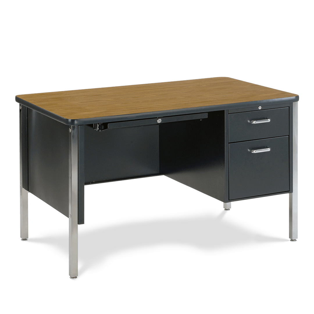 Virco 543 Teachers Desk with Drawers, High Quality 30 x 48 Laminate Top, Commercial Grade for School Classrooms - SchoolOutlet