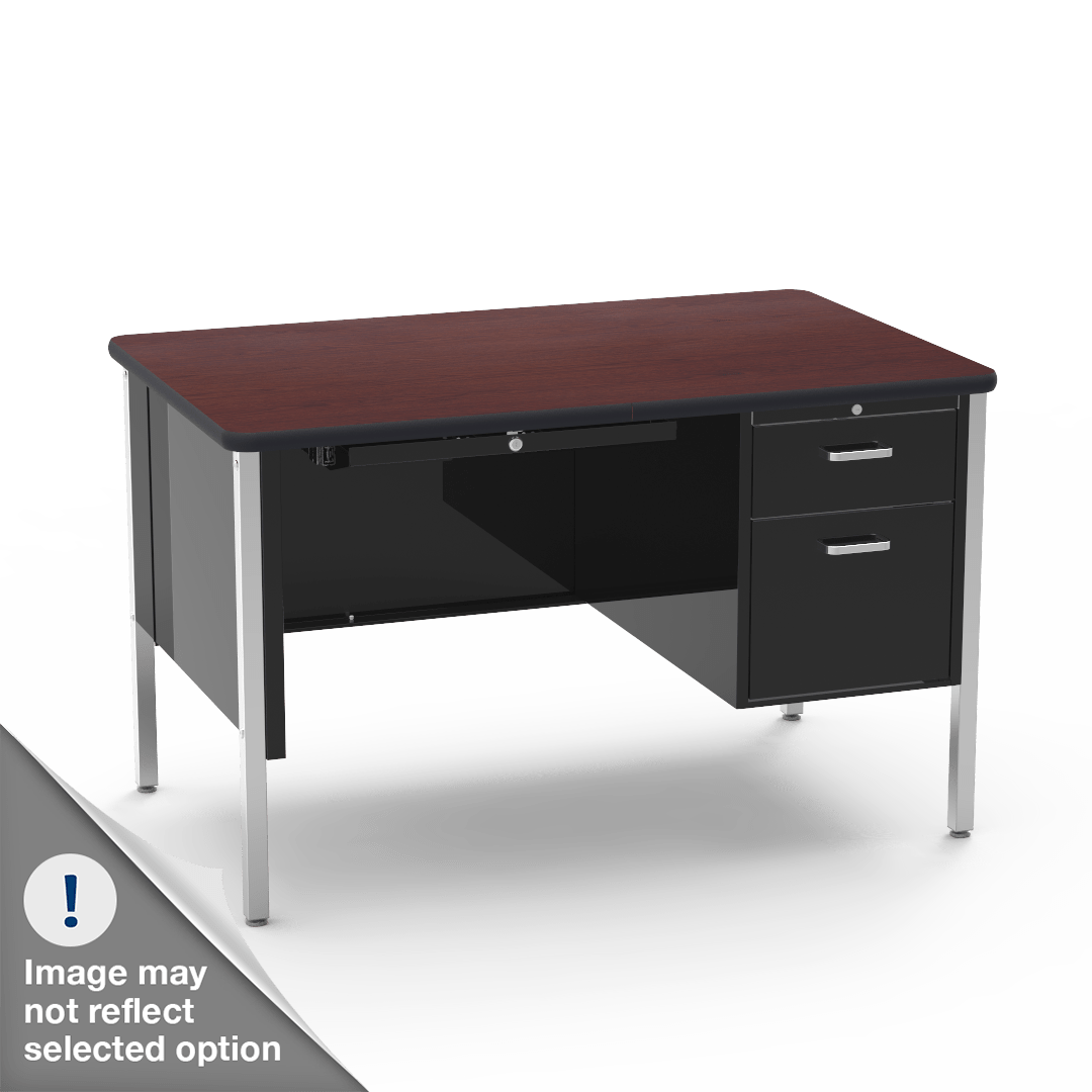 Virco 543 Teachers Desk with Drawers, High Quality 30 x 48 Laminate Top, Commercial Grade for School Classrooms - SchoolOutlet