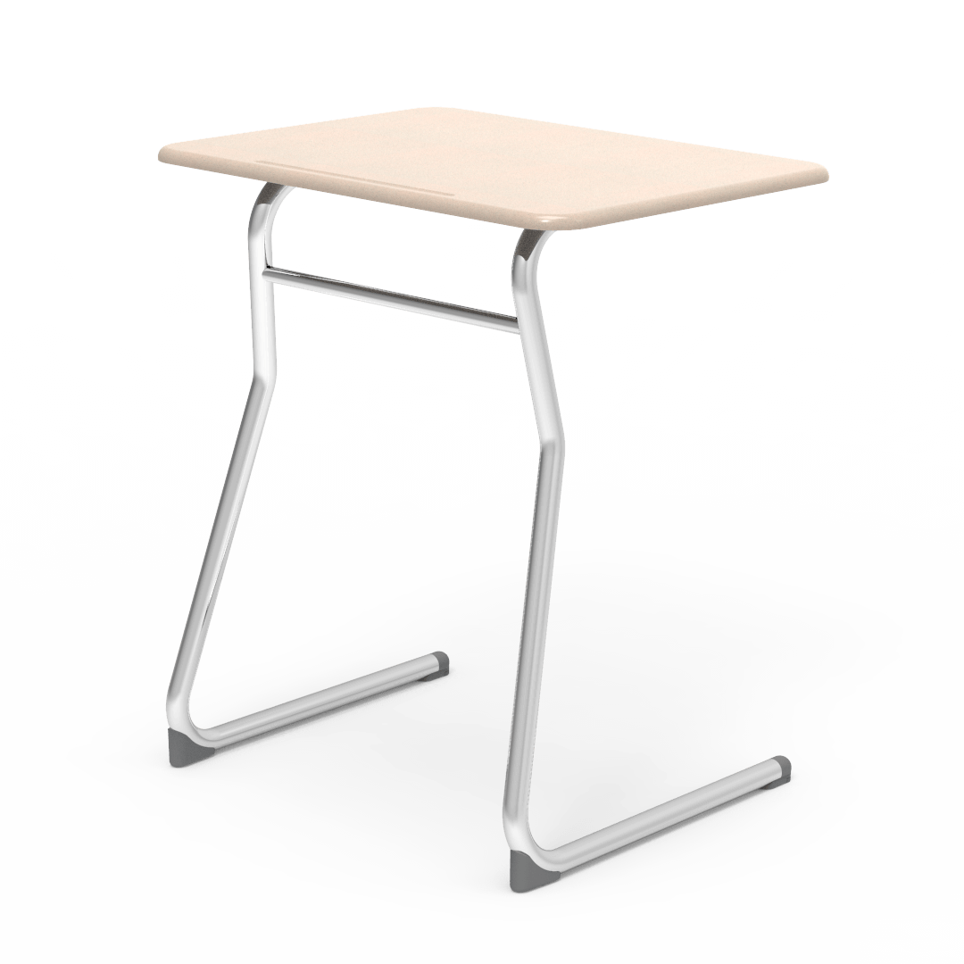 Virco Sigma Series 30" Fixed Height Student Desk, Cantilever Leg and 20" x 26" Hard Plastic Top (Virco 73330M) - SchoolOutlet
