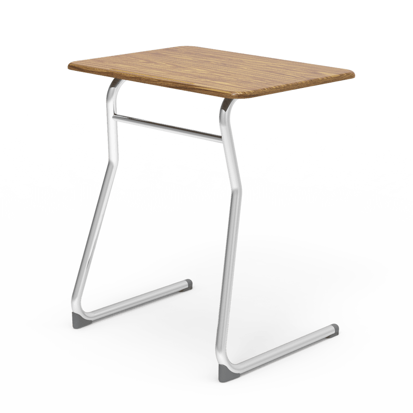 Virco Sigma Series 30" Fixed Height Student Desk, Cantilever Leg and 20" x 26" Hard Plastic Top (Virco 73330M) - SchoolOutlet