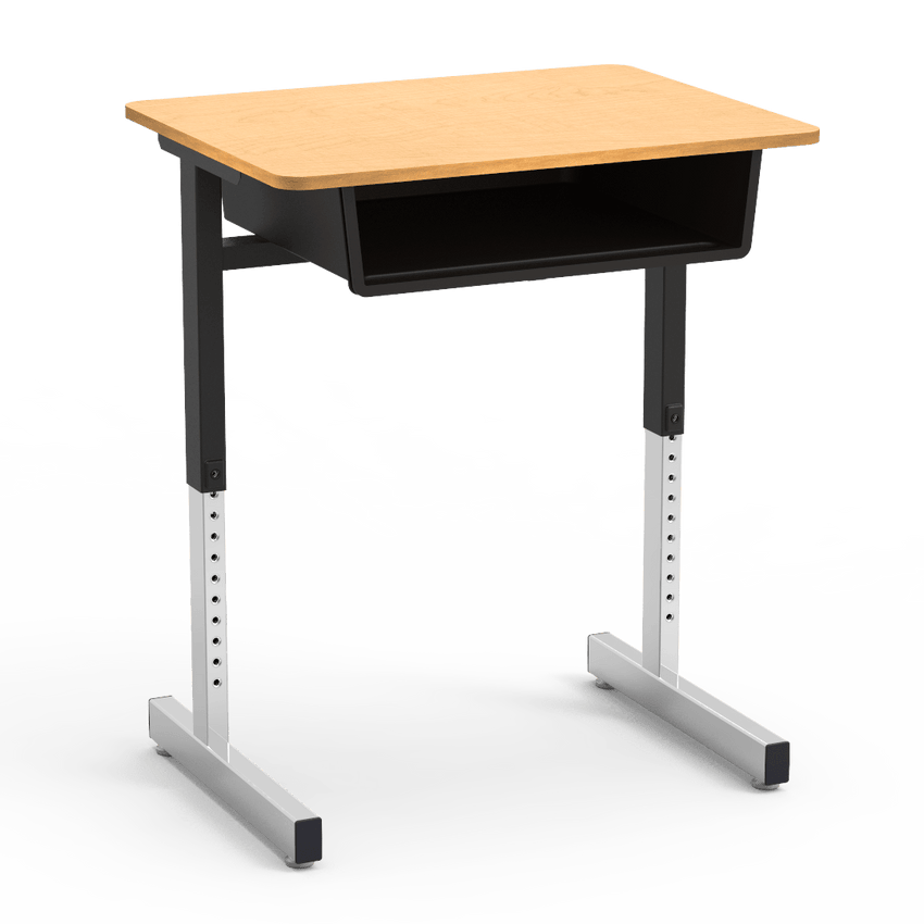 Virco 871 - Student Desk with Open Front Book Box, 20" x 26" Laminate Top, Cantilever Legs (Virco 871) - SchoolOutlet