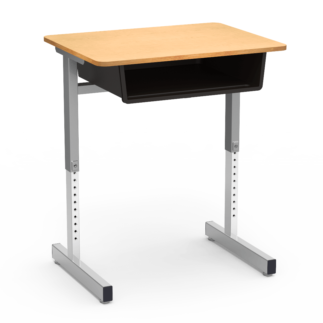 Virco 871 - Student Desk with Open Front Book Box, 20" x 26" Laminate Top, Cantilever Legs (Virco 871) - SchoolOutlet
