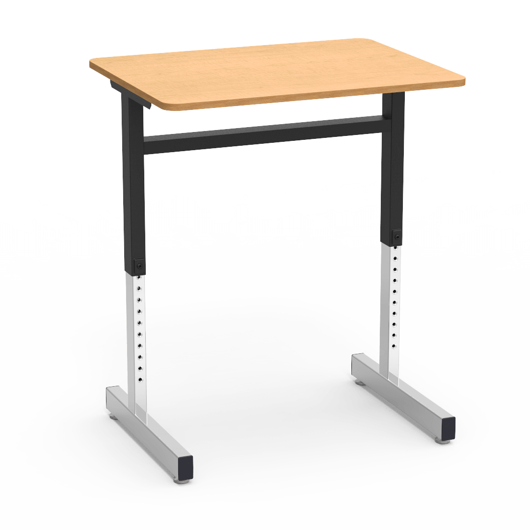 Virco 8771 - 8771 Series Student Desk with Cantilever Leg, 20" X 26" Top, 22" to 30" height range - SchoolOutlet