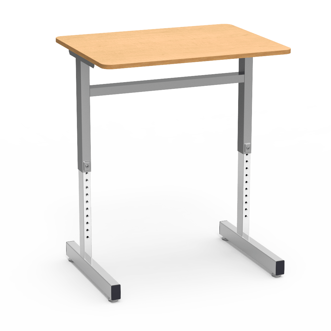 Virco 8771 - 8771 Series Student Desk with Cantilever Leg, 20" X 26" Top, 22" to 30" height range - SchoolOutlet