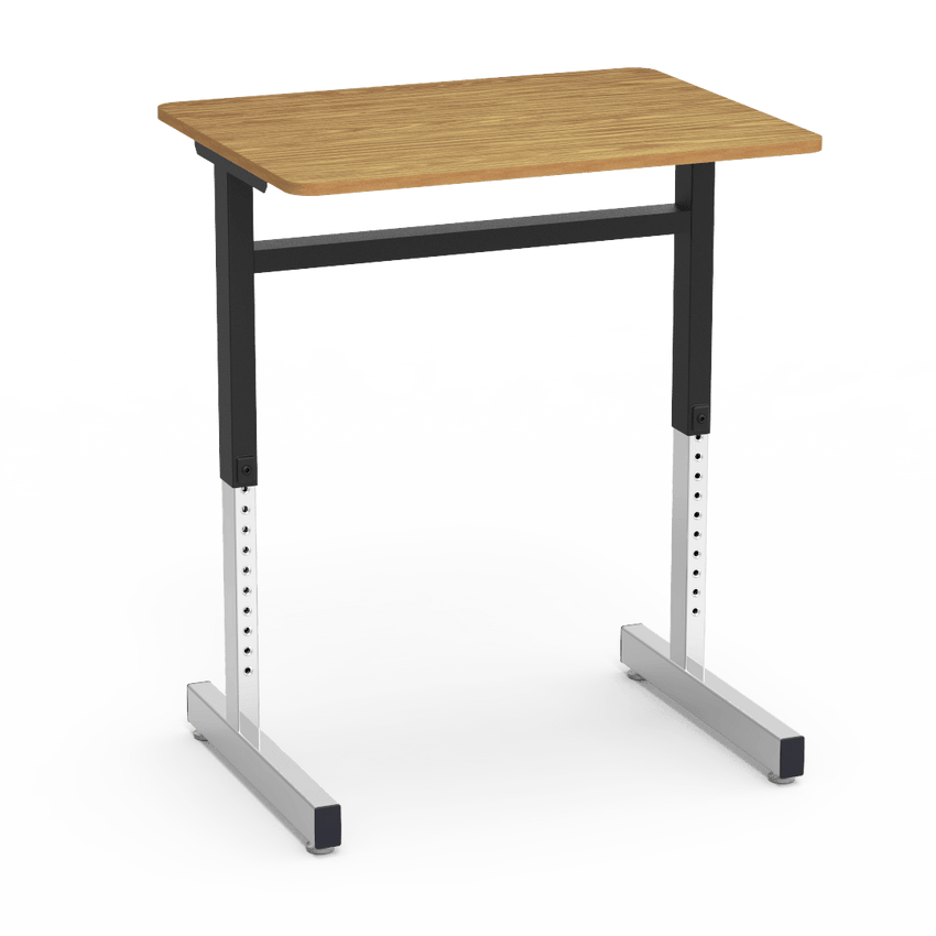 Virco 8771 - 8771 Series Student Desk with Cantilever Leg, 20" X 26" Top, 22" to 30" height range - SchoolOutlet
