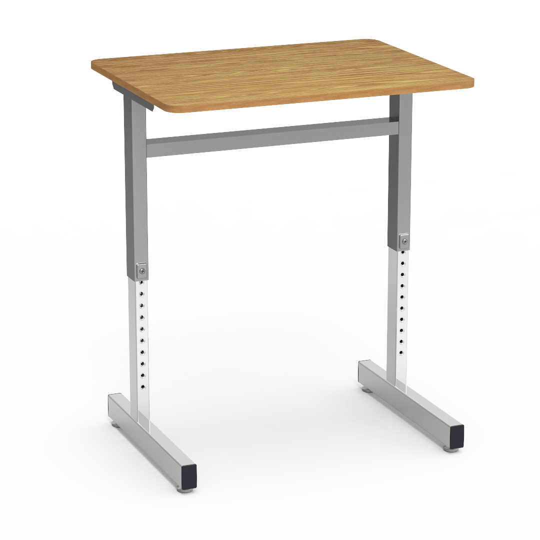 Virco 8771 - 8771 Series Student Desk with Cantilever Leg, 20" X 26" Top, 22" to 30" height range - SchoolOutlet