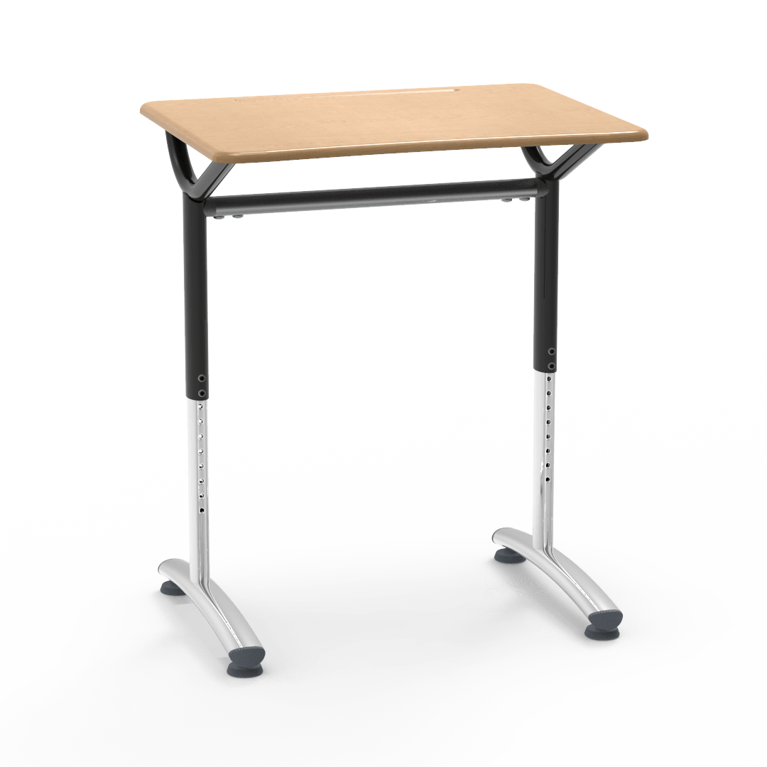 Virco TD2128YADJM Text Series, Student Desk, 20" x 27" Adjustable 26"-34" height - SchoolOutlet