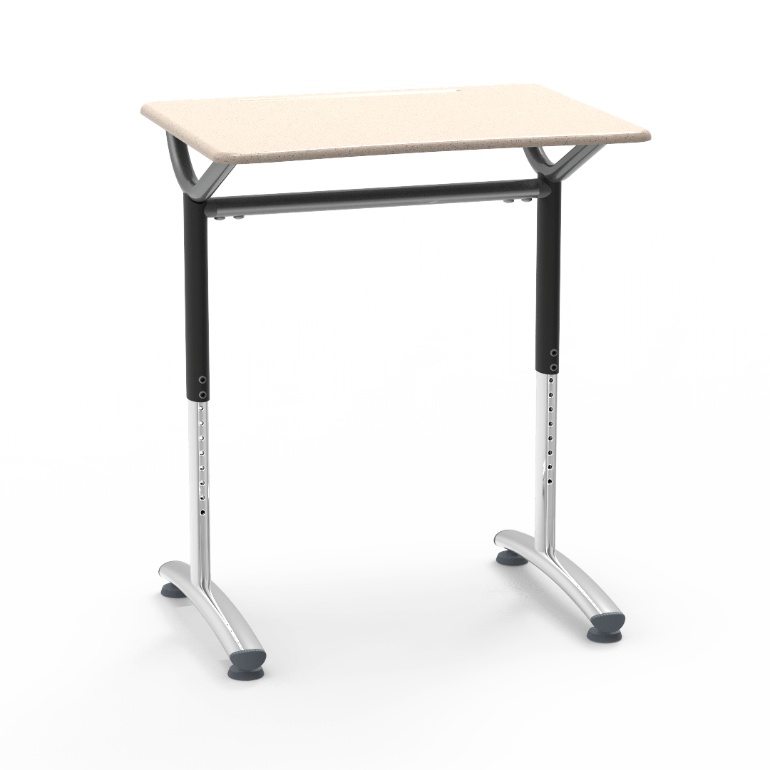 Virco TD2128YADJM Text Series, Student Desk, 20" x 27" Adjustable 26"-34" height - SchoolOutlet