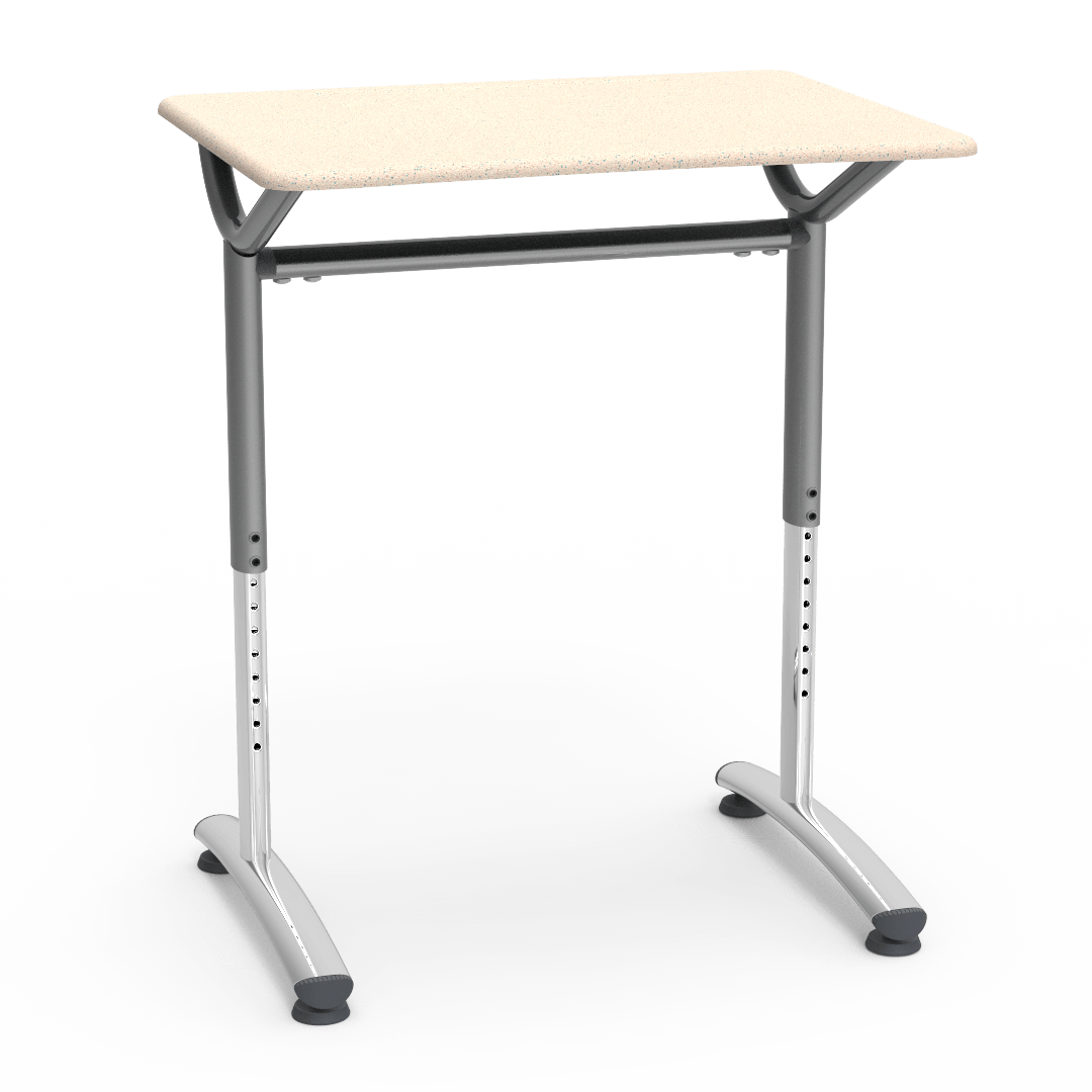 Virco TD2128YADJM Text Series, Student Desk, 20" x 27" Adjustable 26"-34" height - SchoolOutlet