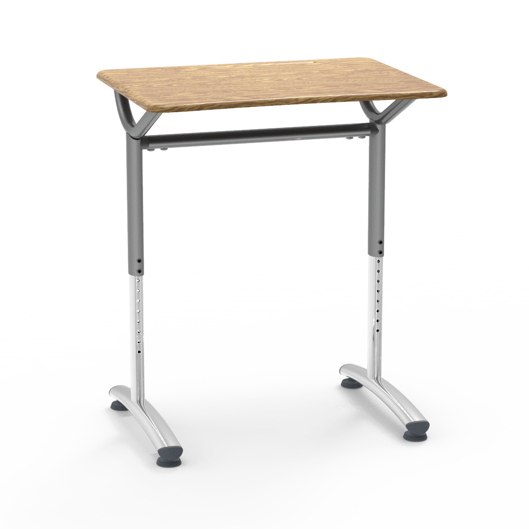 Virco TD2128YADJM Text Series, Student Desk, 20" x 27" Adjustable 26"-34" height - SchoolOutlet