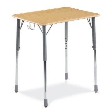 Virco Z202630BHM - ZUMA Series Student Desk, Hard Plastic 20" x 26-1/8" Top, 30"H with wire backpack hanger - SchoolOutlet