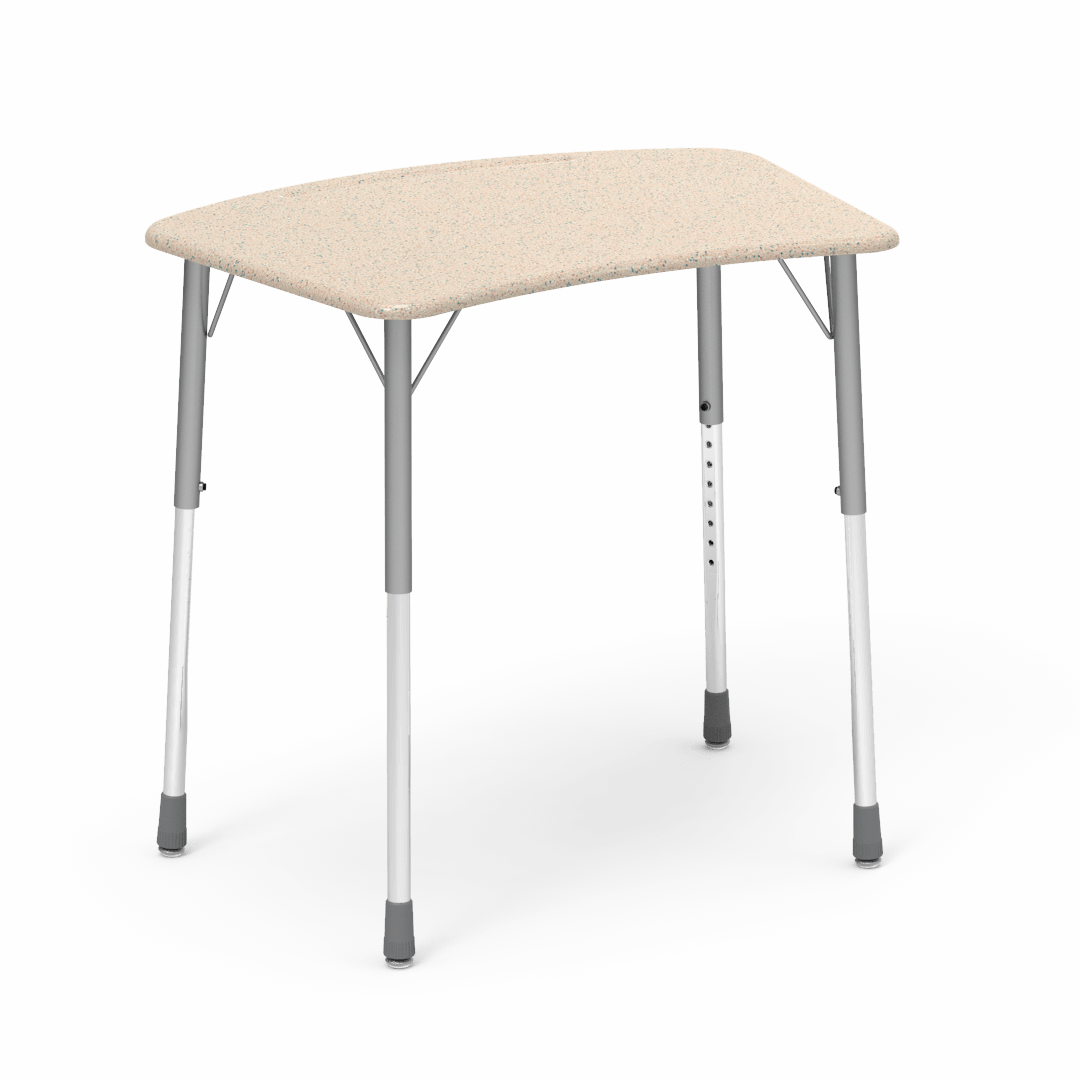 Virco ZADJ2031M - ZUMA Series Student Desk, 22 3/4" x 31 5/8" Hard Plastic Top - SchoolOutlet