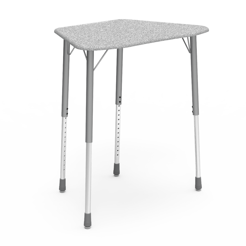 Virco ZOCTM - ZUMA Series Student Desk, Collaborative Shape Hard Plastic Top for 8-Desk Octagonal Grouping, 22"-34"H Adjustable Height - SchoolOutlet