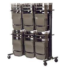 Virco HCT6072 - Chair truck/storage cart for folding chairs - 84 chair capacity - SchoolOutlet
