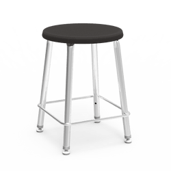 Virco 12018 - 120 Series 18" High Stool with Colored Plastic Seat, Chrome Frame