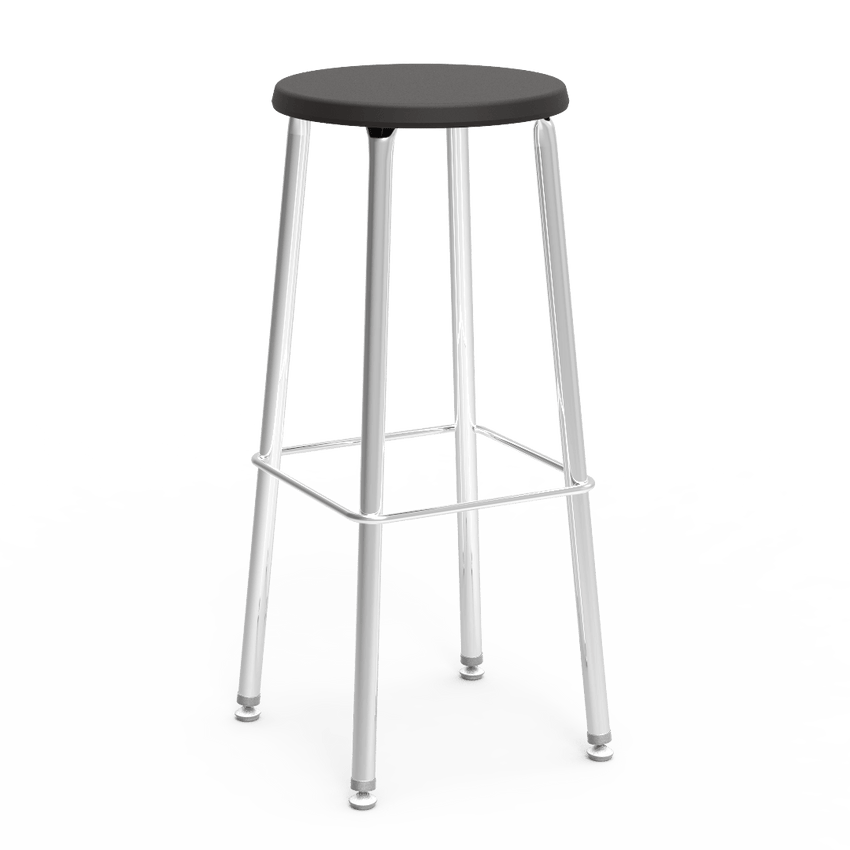 Virco 12030 - 120 Series 30" High Stool with Colored Plastic Seat, Chrome Frame - SchoolOutlet