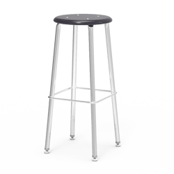 Virco 12130 - 121 Series Stool with Hard Plastic Seat, Steel Frame - 30" Seat Height