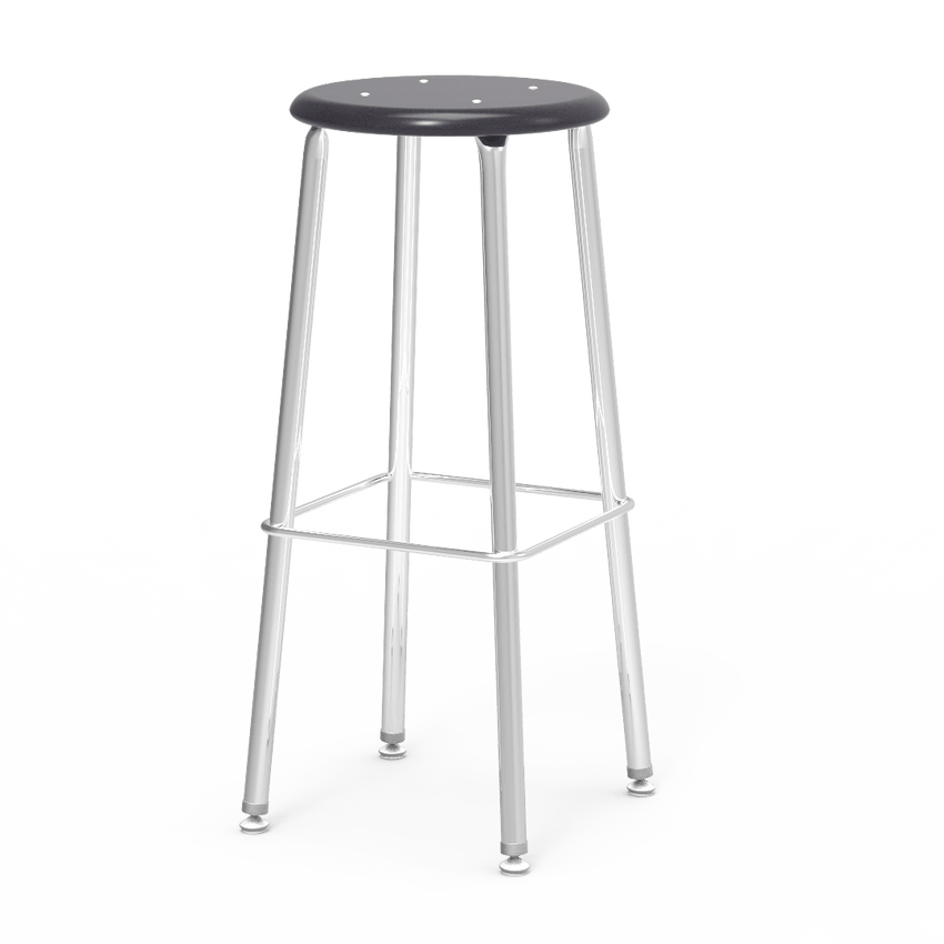 Virco 12130 - 121 Series Stool with Hard Plastic Seat, Steel Frame - 30" Seat Height - SchoolOutlet