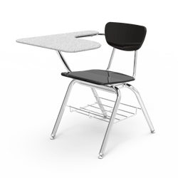 Virco 3700BRM Student Desk with Chair - Tablet Arm School Hard Plastic Seat and Bookrack for School and Classrooms