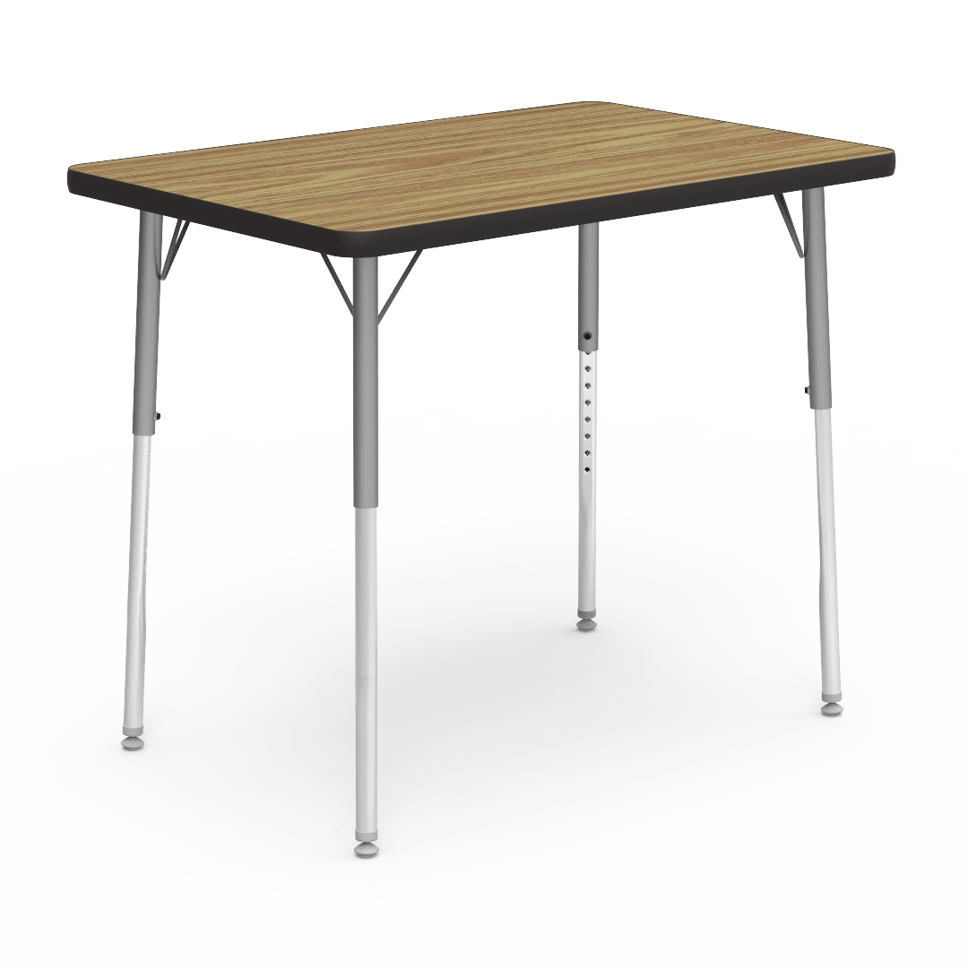 Virco 482436 - 4000 Series Rectangular Activity Table with Heavy Duty Laminate Top (24"W x 36"L x 22-30"H) - SchoolOutlet