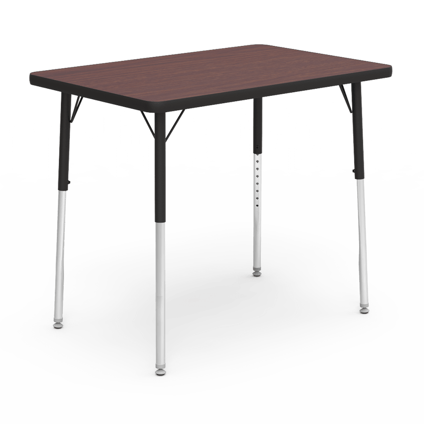 Virco 482436 - 4000 Series Rectangular Activity Table with Heavy Duty Laminate Top (24"W x 36"L x 22-30"H) - SchoolOutlet