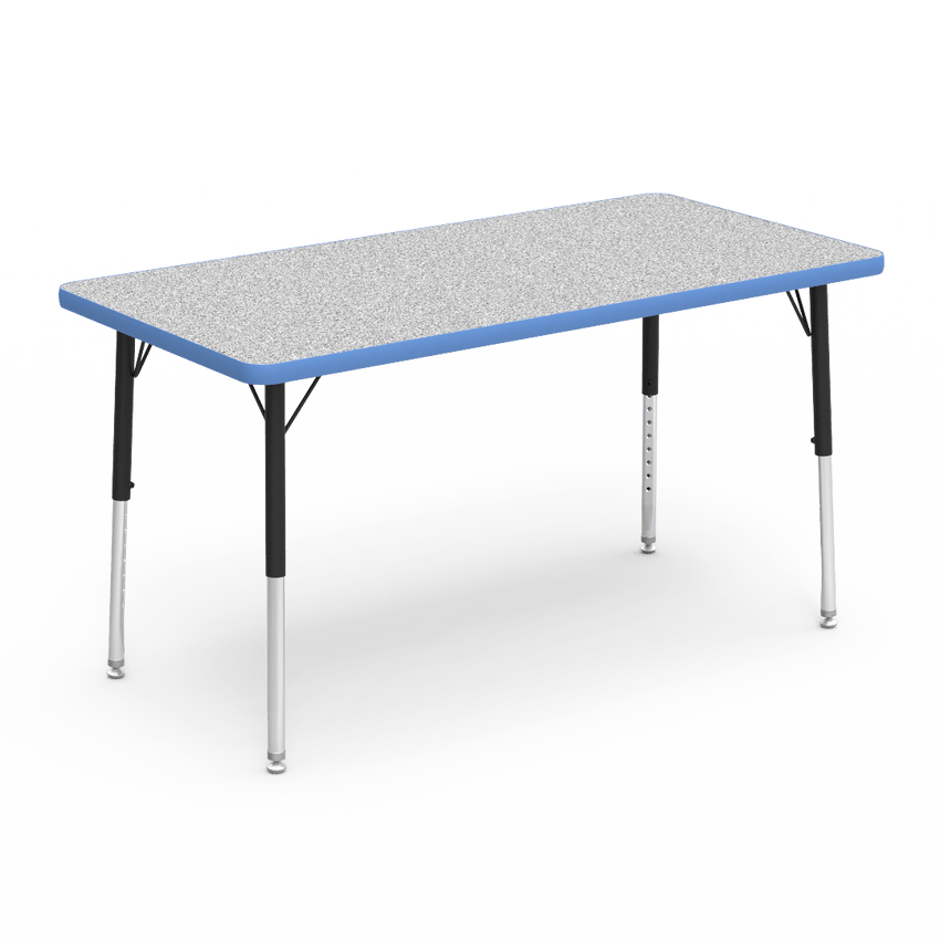 Virco 482448LO - Virco 4000 Series Rectangular Activity Table with Heavy Duty Laminate 24"W x 48"L Top - Preschool Height Adjustable Legs 17"-25"H - SchoolOutlet