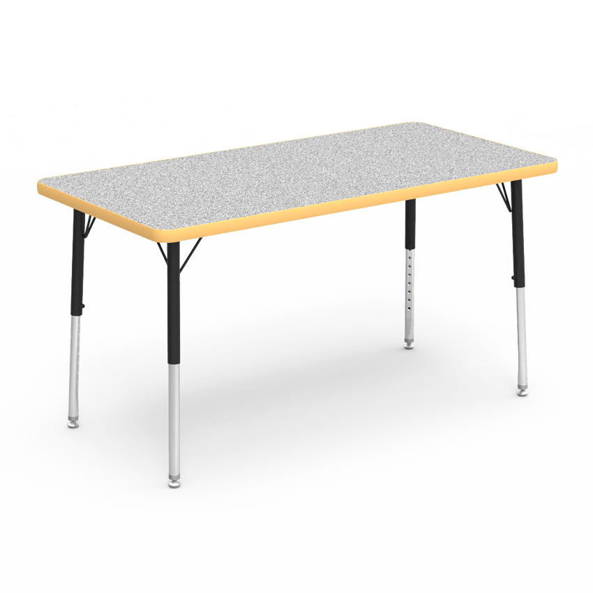 Virco 482448LO - Virco 4000 Series Rectangular Activity Table with Heavy Duty Laminate 24"W x 48"L Top - Preschool Height Adjustable Legs 17"-25"H - SchoolOutlet