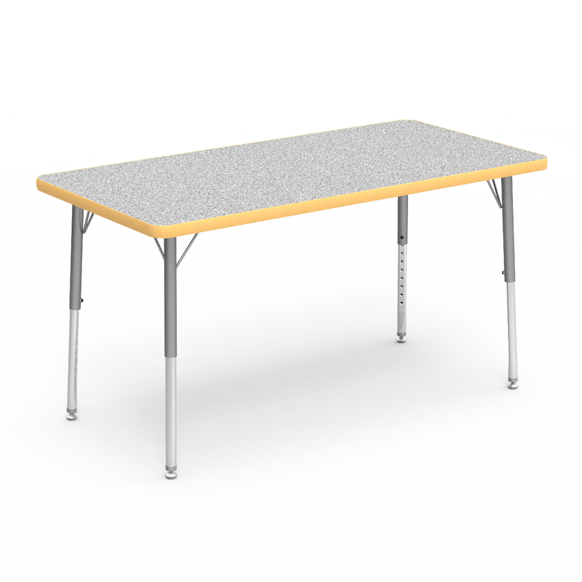 Virco 482448LO - Virco 4000 Series Rectangular Activity Table with Heavy Duty Laminate 24"W x 48"L Top - Preschool Height Adjustable Legs 17"-25"H - SchoolOutlet