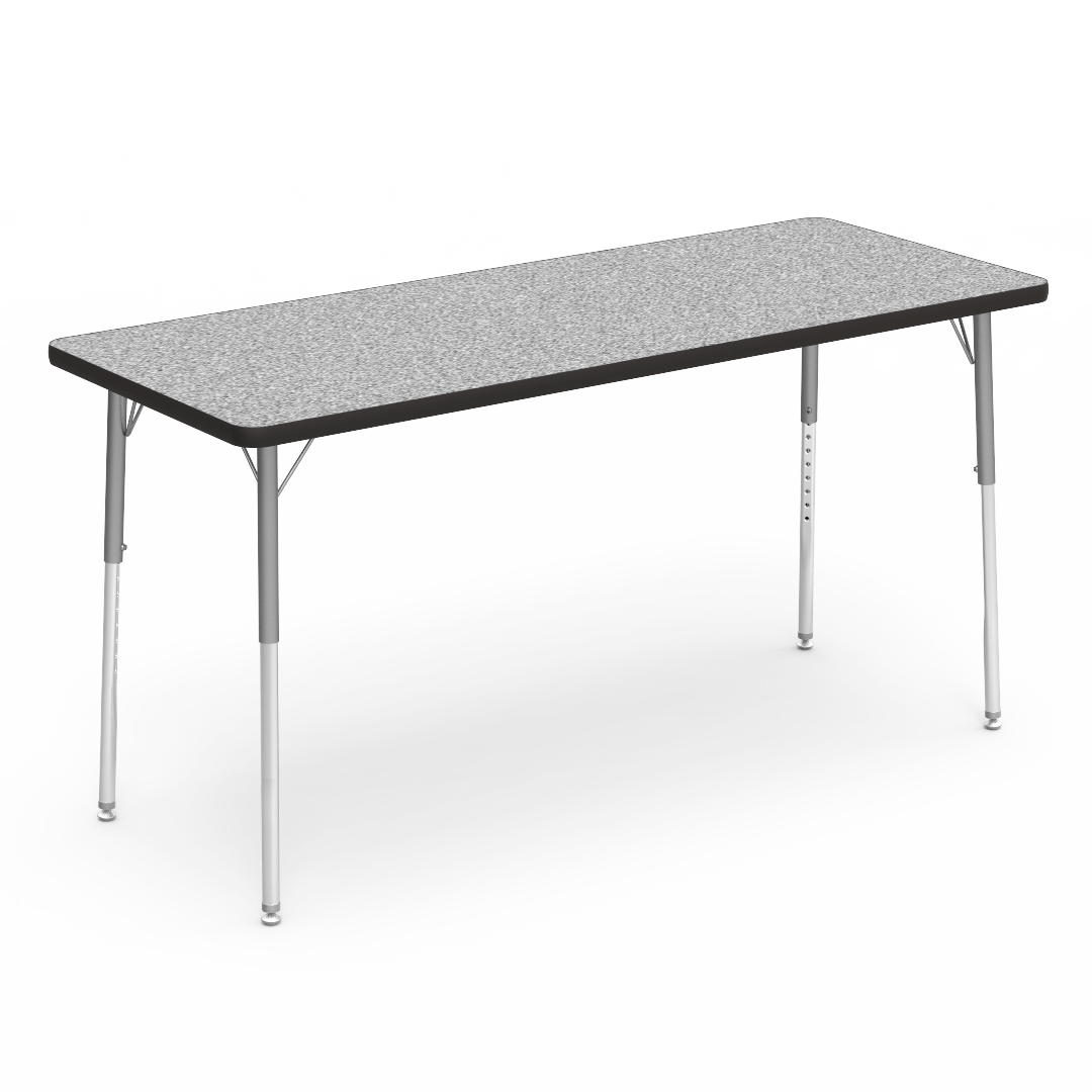 Virco 4000 Series Rectangular Activity Table with Heavy Duty Laminate Top (24"W x 60"L x 22-30"H) - SchoolOutlet